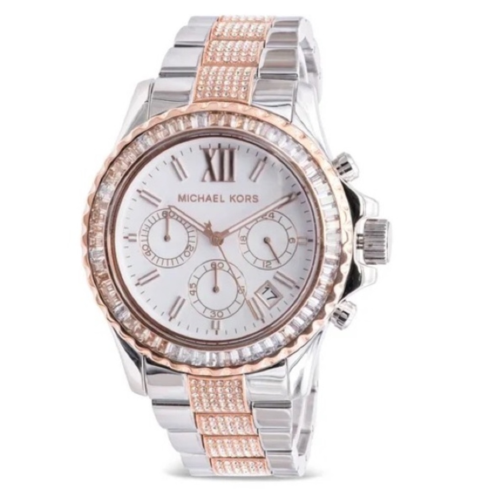 Michael kors mk6975 Everest Chronograph Quartz White Dial Two-tone watch